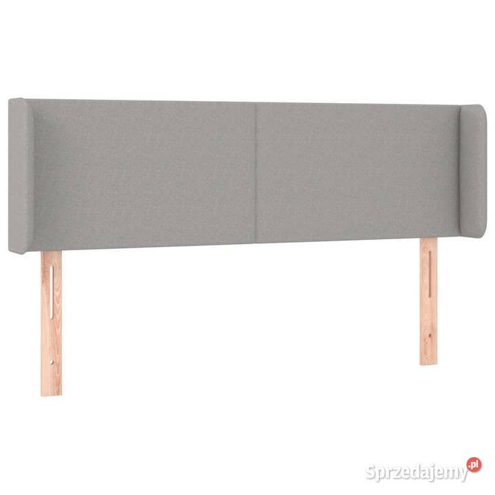 Zagłówek uszak jasnoszary 147x16x7888 tkanina Warszawa sprzedam