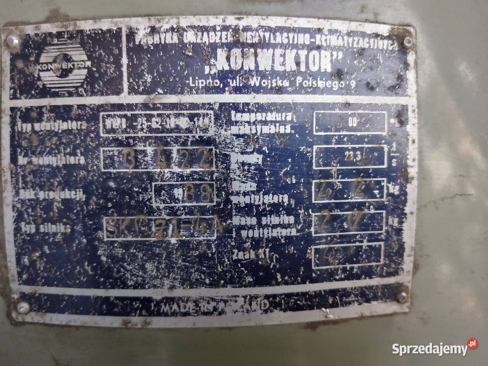 wetylator konwektor wyciag Łódź
