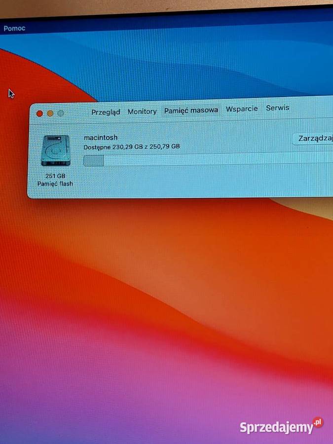 MacBook Air 13 A1466 SSD 256GB 490 cykli Baterii mazowieckie Warszawa