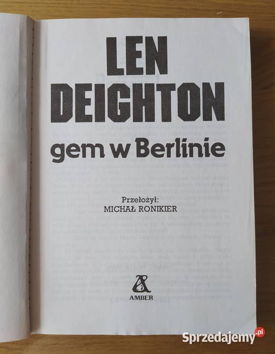 gem w Berlinie Len Deighton podlaskie Hajnówka