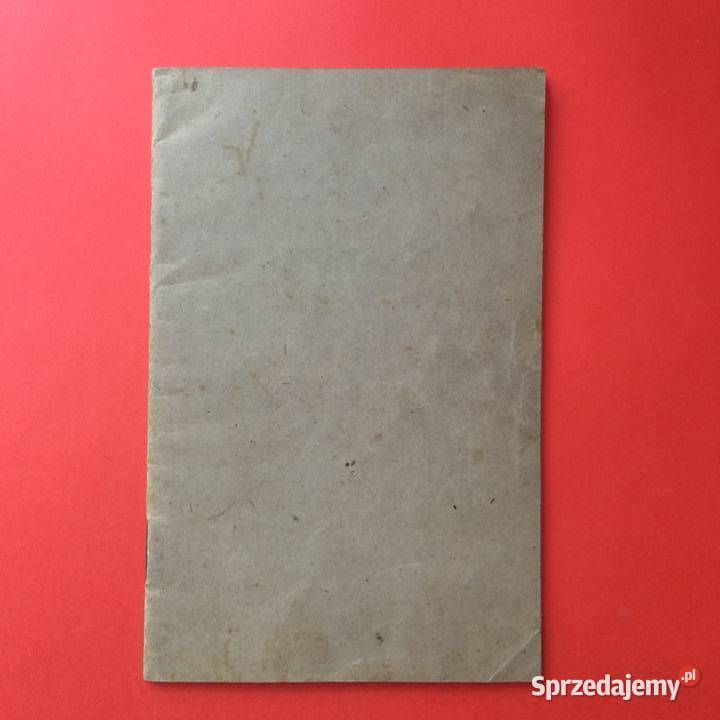 1809 Książka Robocza Ziemborski Antykwariat Szczecin sprzedam
