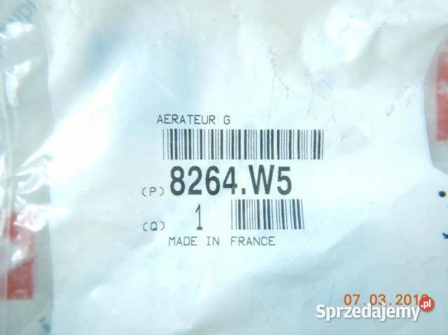 KRATKA NAWIEWU PEUGEOT 307 0108 8264W5 Części samochodowe