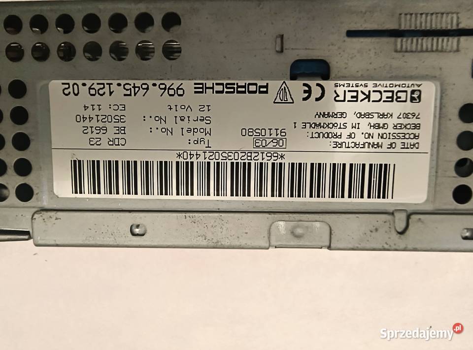 Radio Becker Porsche CDR23 CDR23 911 Boxster Kakonin