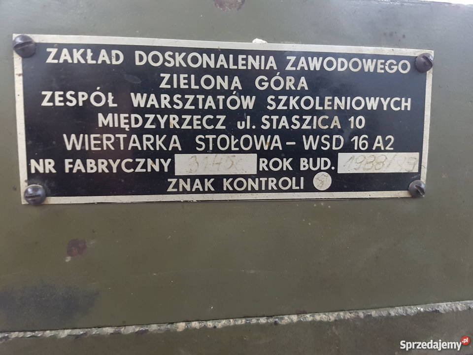 Wiertarka stołowa model WSD16A2 Mysłowice