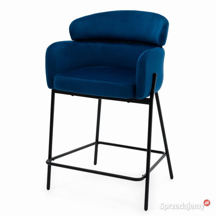 Hoker Tapicerowany Bolzano Granatowy Wysyłka 24H Tarchały Małe