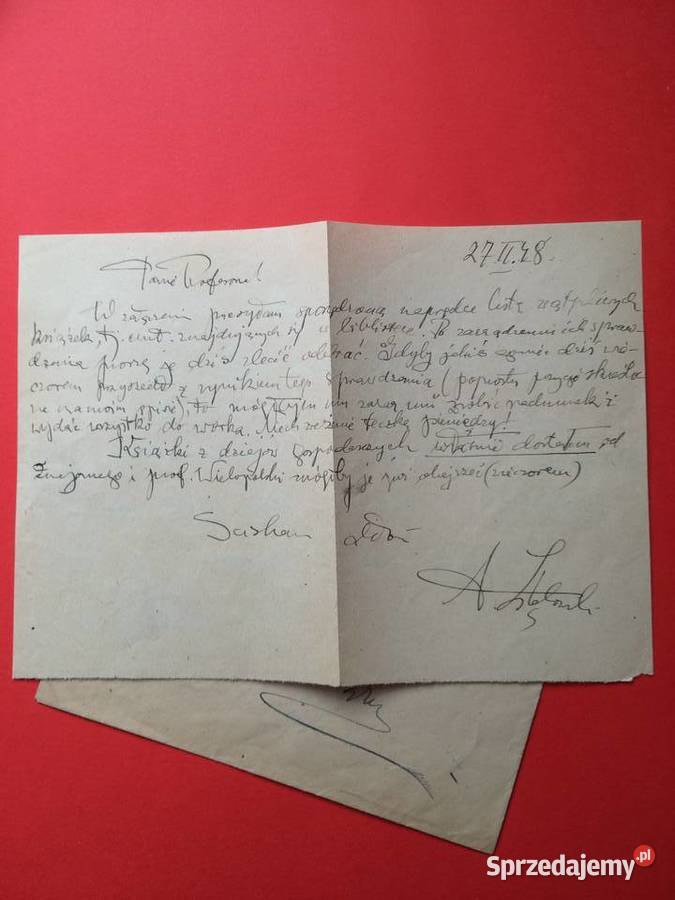 2523 List Profesorów Uczelni Szczecińskiej 1948 Szczecin