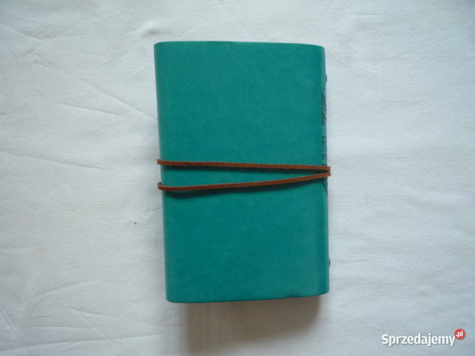 Notatanik turkusowy w stylu vintage Szczecin sprzedam
