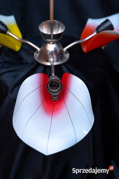 Żyrandol lata 60 Look PopArt MidCentury Vintage Lampy wiszące śląskie Dąbrowa Górnicza