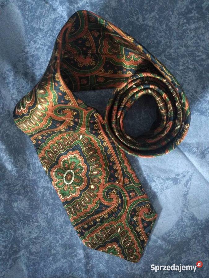 Ręcznie szyty krawat z naturalnego jedwabiu Radom