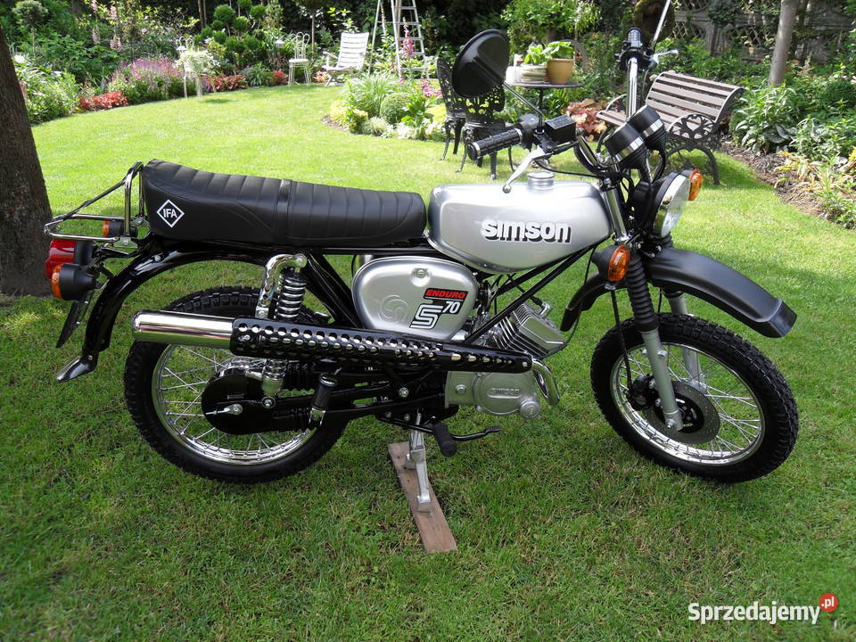 Simson Enduro S70 Hamulec tarczowy rozrusznik Rok produkcji 1988 sprzedam
