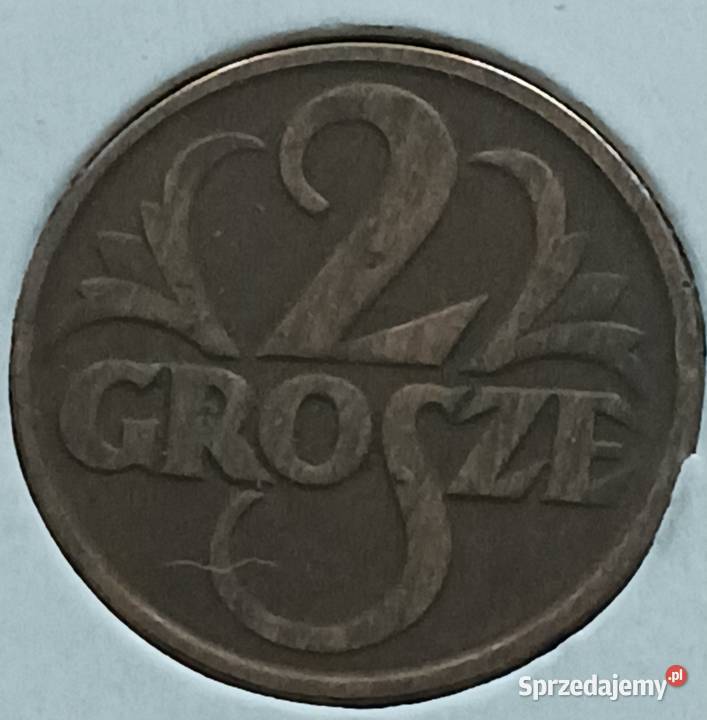 2 Grosze 1928 r II Rzeczpospolita Brąz ładne wielkopolskie Konin