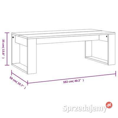 vidaXL Stolik kawowy dąb sonoma 102x50x35 Warszawa