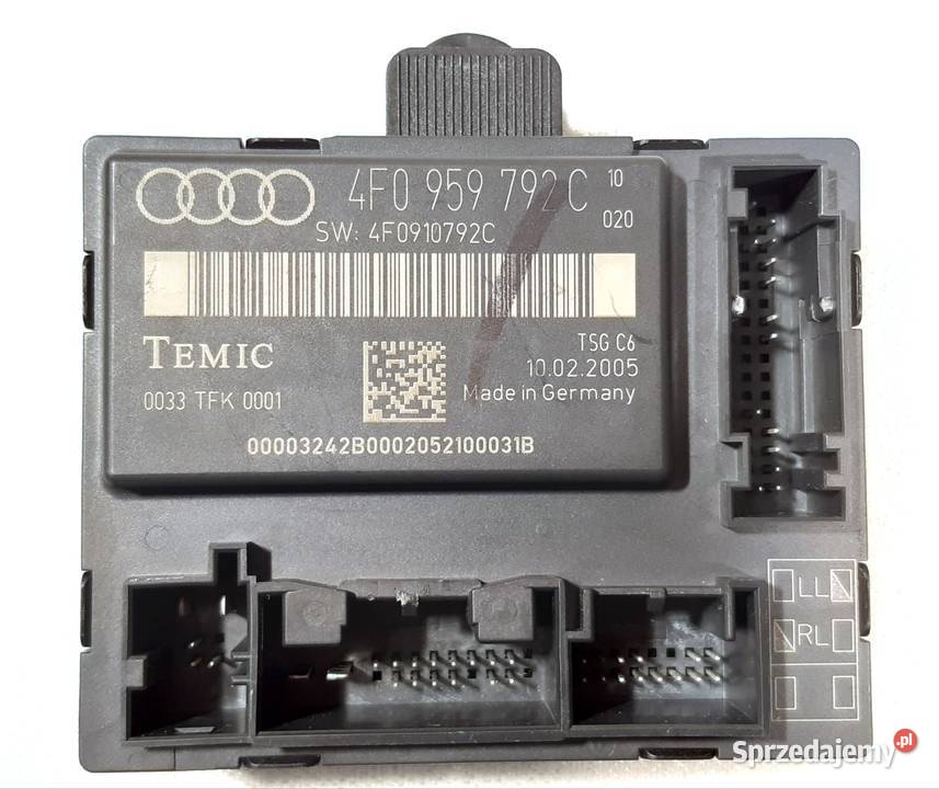 MODUŁ STEROWNIK DRZWI LEWY PRZÓD AUDI A6 C6 Mielęcin