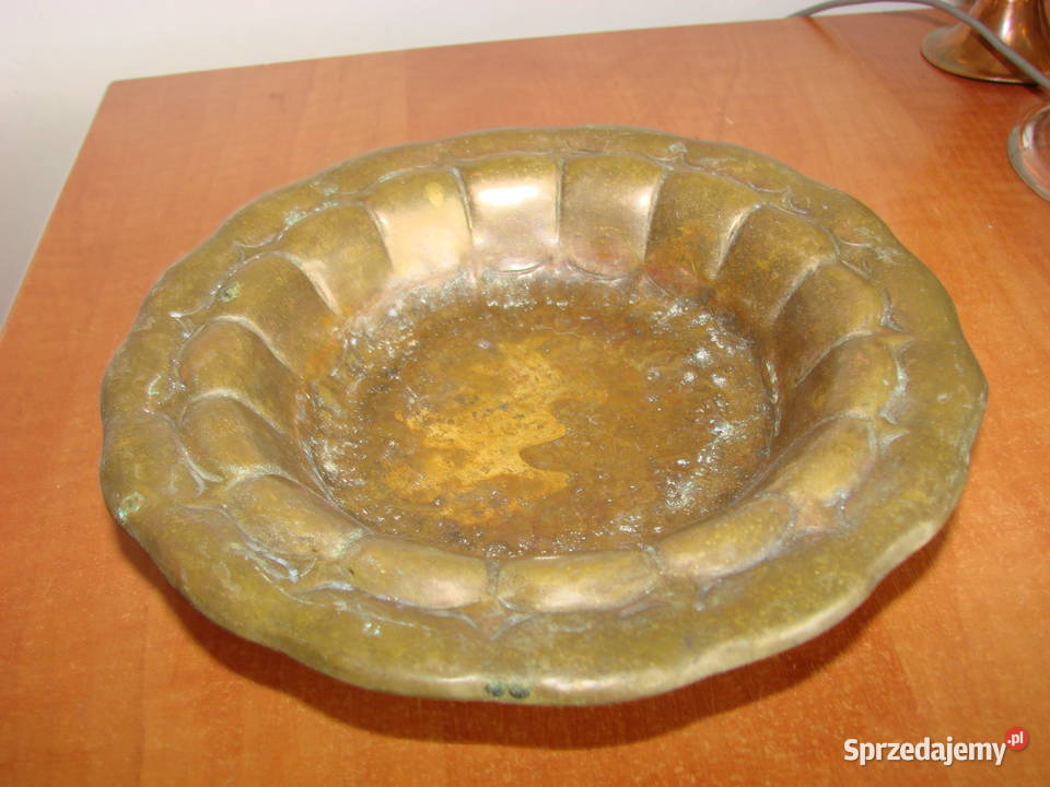 stara mosiężna miseczka popielniczka Pruszcz Gdański