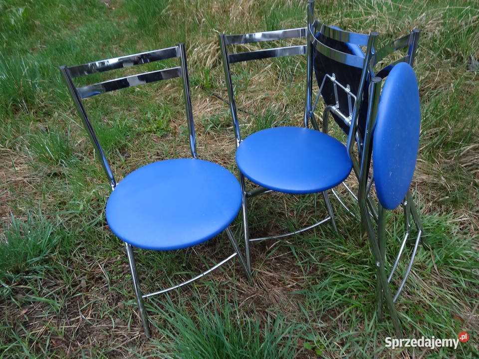 krzesła składane 4 sztki