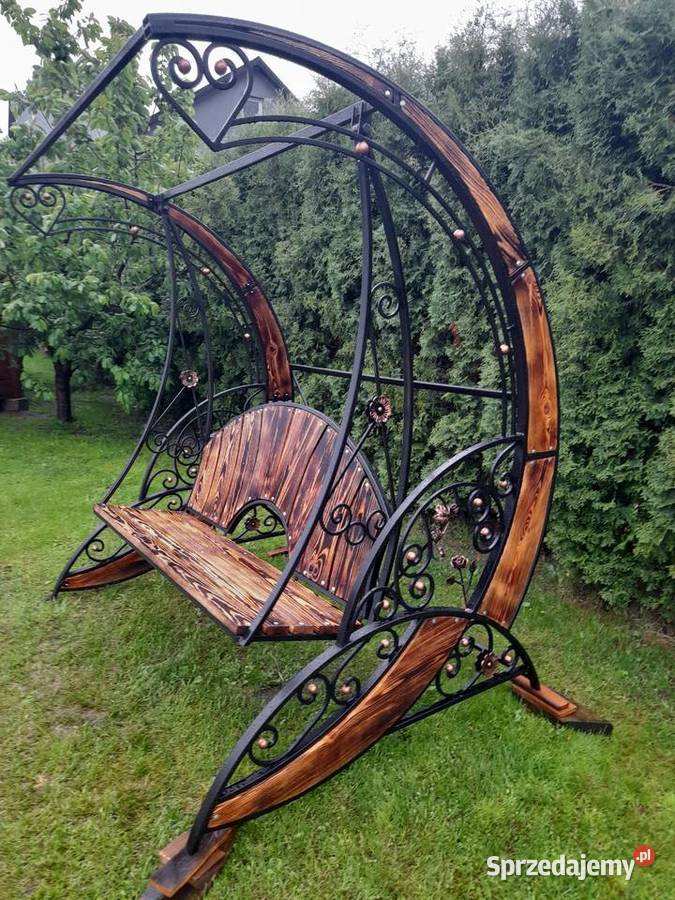 Huśtawka ogrodowa metalowa kuta