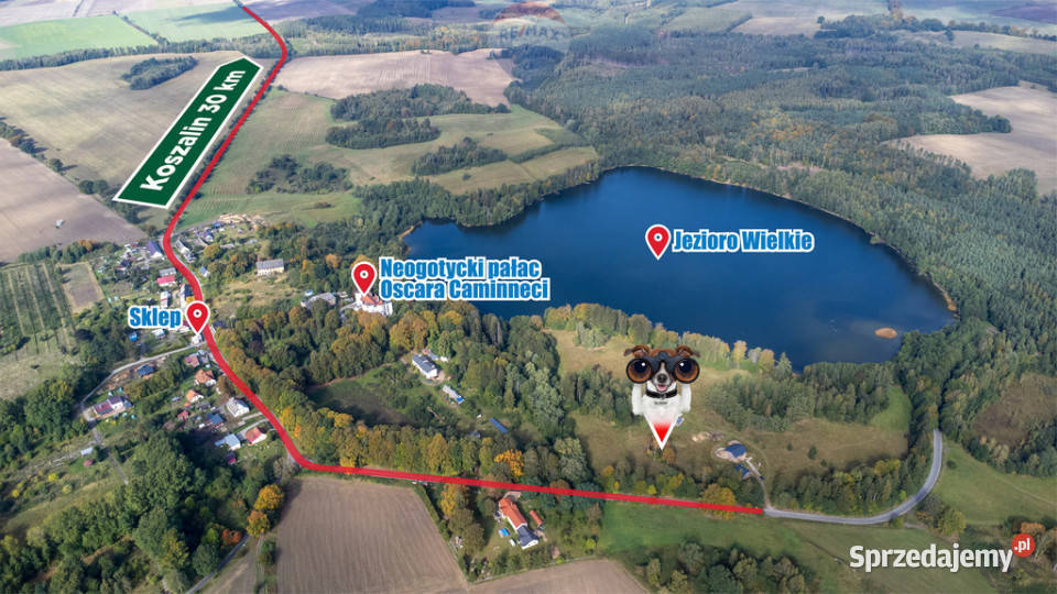 Działka jeziorem w Cetuniu 50m Cetuń