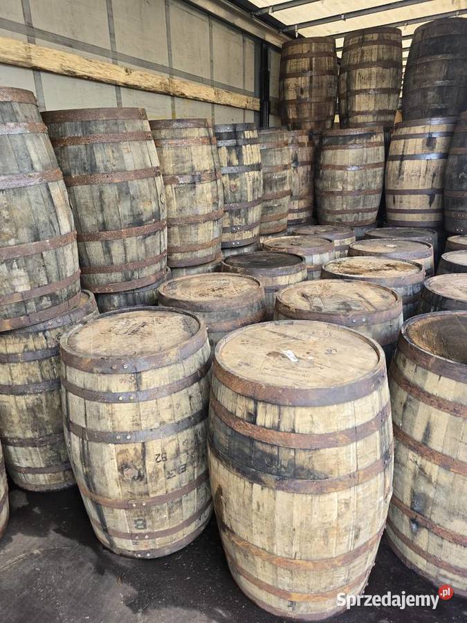 Ozdobne beczki dębowe 200L Whiskey ogród dom Tczew