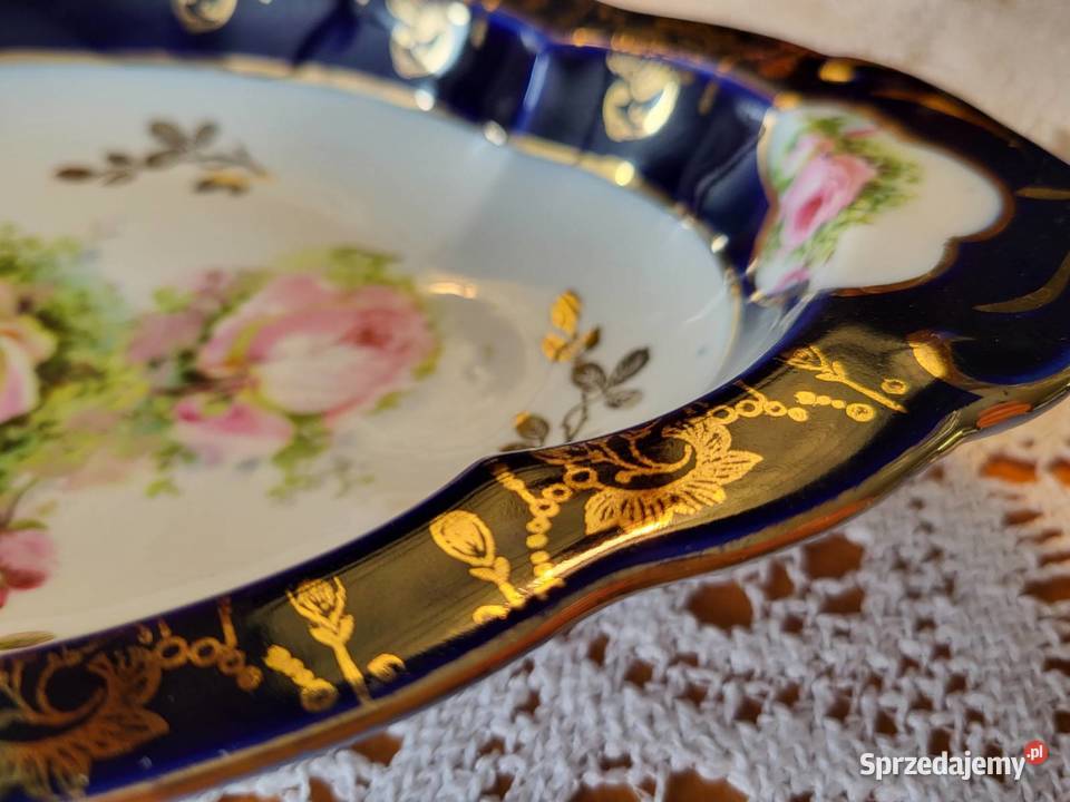 Stara piękna kobaltowa paterka Gdańsk