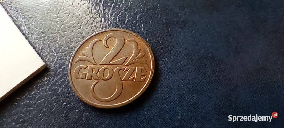Stare monety 2 grosze 1938 2RP Polska piękna