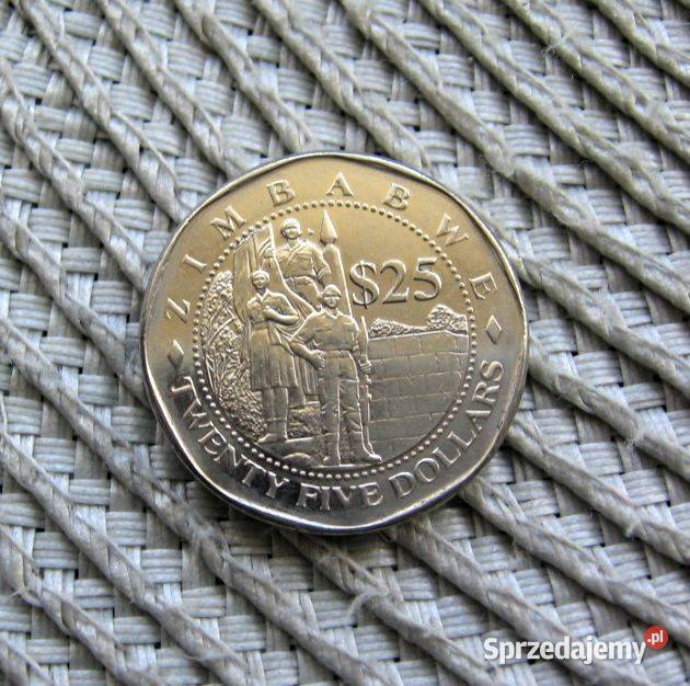 Zimbabwe 25 Dolar 2003r wielkopolskie Kalisz sprzedam