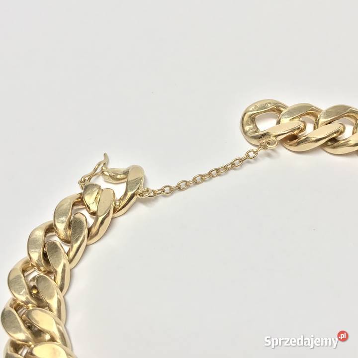 Złota BRANSOLETKA damska 14K masywna PANCERKA 20 złote Pozostałe mazowieckie Warszawa