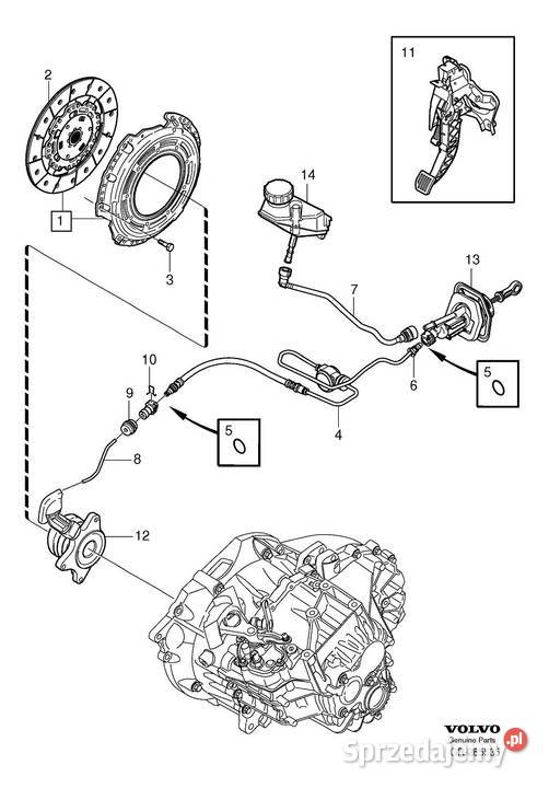 VOLVO S60 V60 przewod wysprzeglika pompki Bielany Wrocławskie