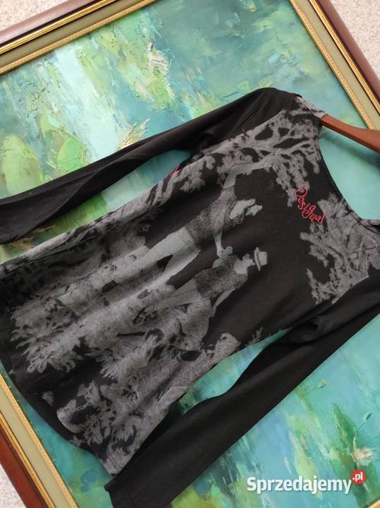 Desigual bluzka koszulka unikat nadruki 3d kolorowy Bluzki i koszule Kielce sprzedam
