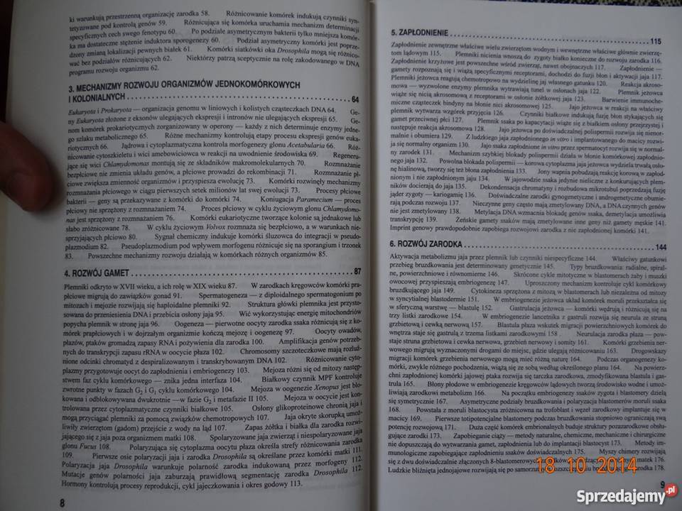 Biologia rozwoju w zarysie Bohdan Rotkiewicz Warszawa