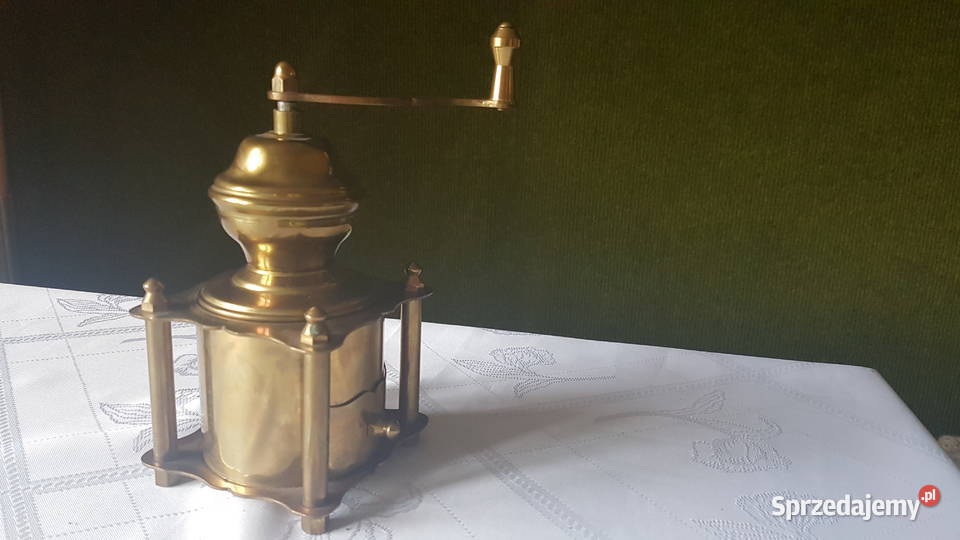 młynek do kawy z mosiądzu Przedwojenny Tarnowskie Góry