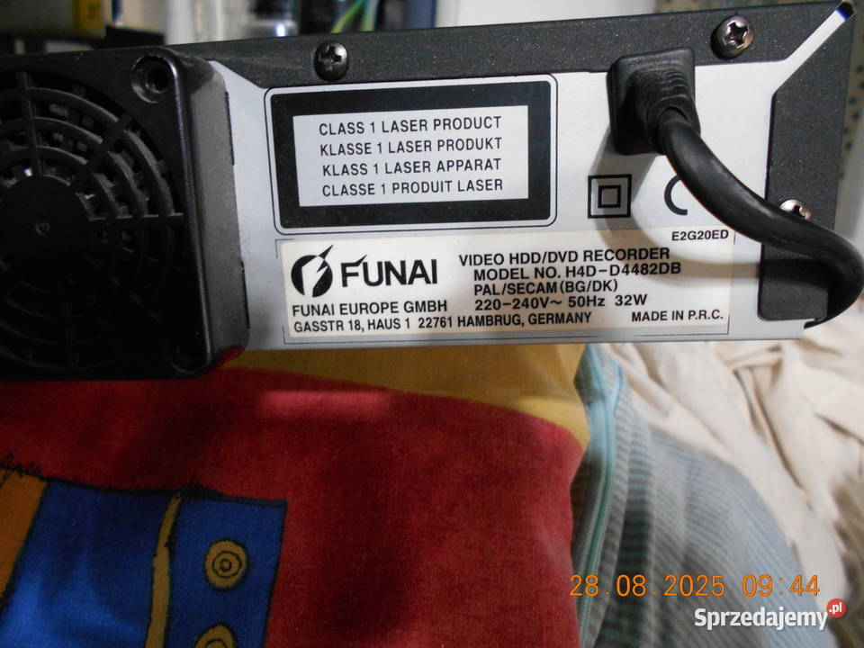 Funai z dyskiem twardym 250 gb Szczecin sprzedam