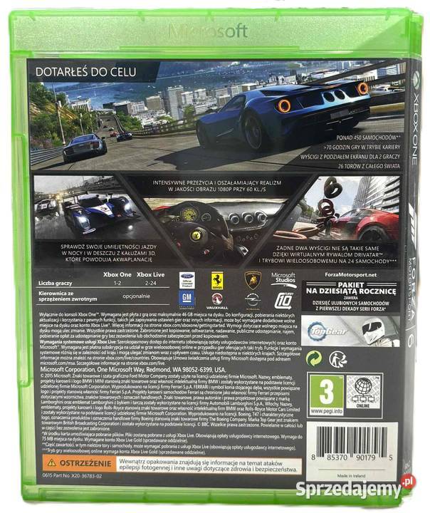 Gra Xbox One Forza Motorsport 6 Elbląg