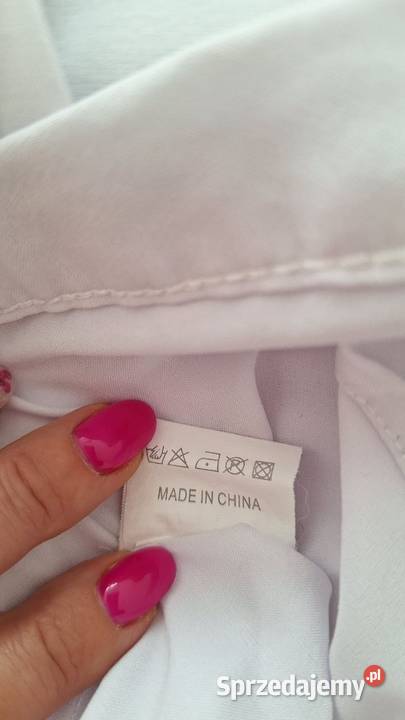 Biała koszula damska Wei Wei M złote guziki Moda i Styl Olsztyn sprzedam