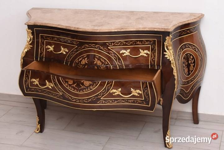 Królewska Drewniana Komoda Inkrustowana Szafa Komody małopolskie Kraków sprzedam