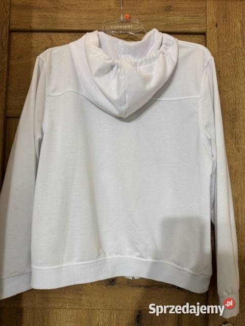 Bluza damska 2XL Great biała na zamek z kapturem Bez wzoru Częstochowa