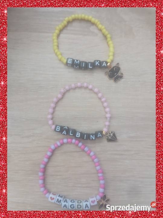 Personalizowane imienne brsnsoletki Żory sprzedam