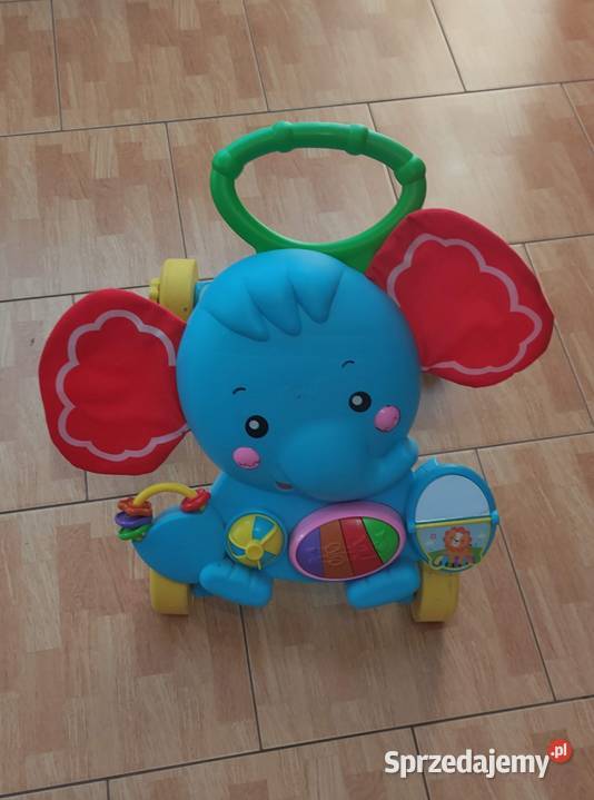 Chodzik pchacz zabawka słonik grający Okazja Dla niemowląt Pruszków sprzedam