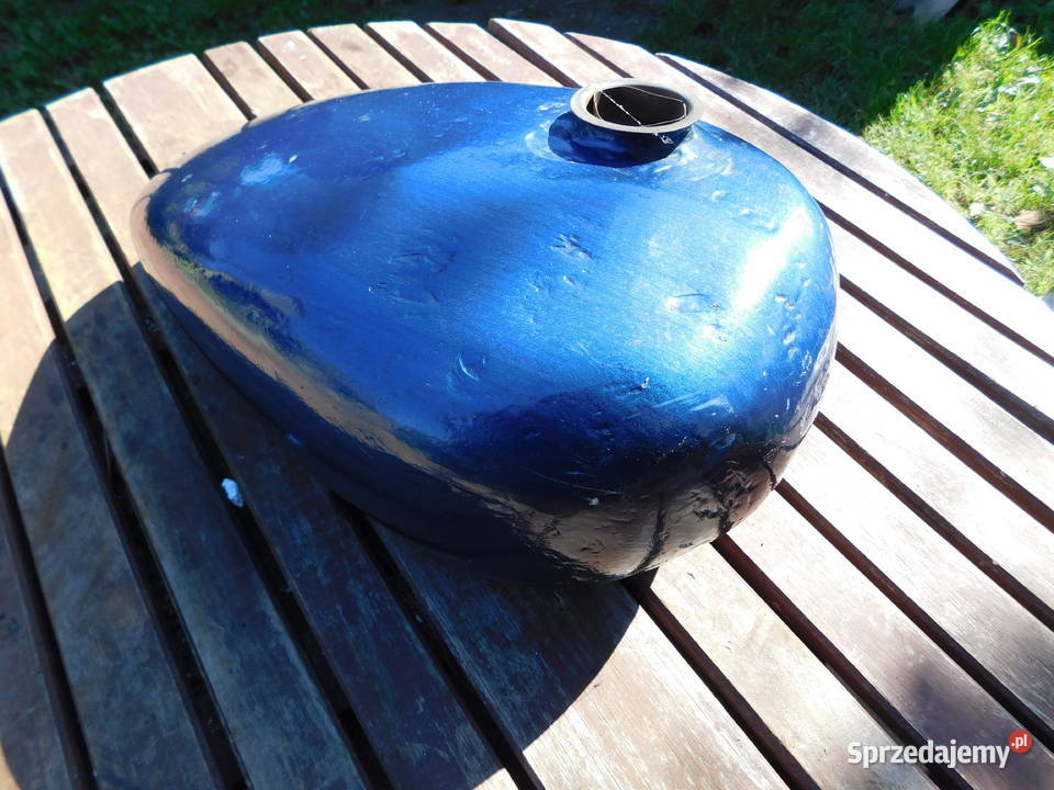 Zabytkowy zbiornik bak motocyklowy Patent Blau Kęty