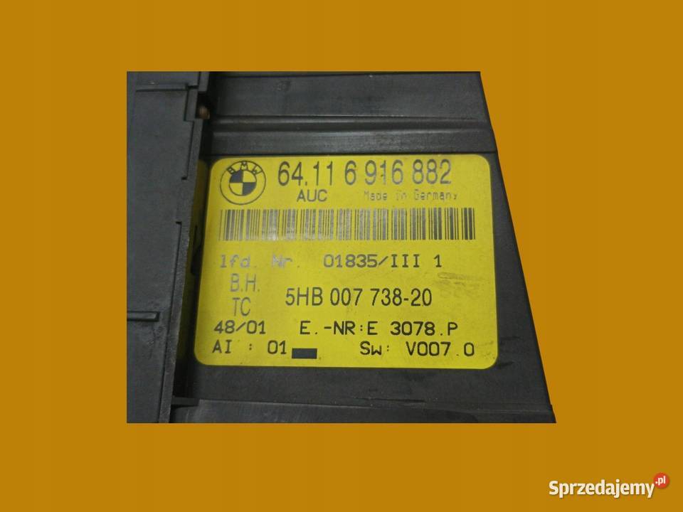PANEL NAWIEWU 6916882 Bmw Seria 3 IV 19982006 Rok produkcji 2002