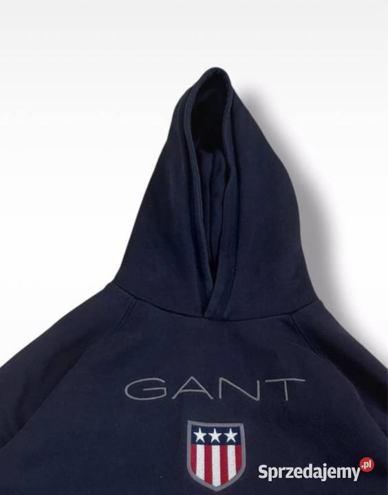 Bluza z Kapturem Gant Granatowa Meska Unisex Odzież codzienna Kłobuck