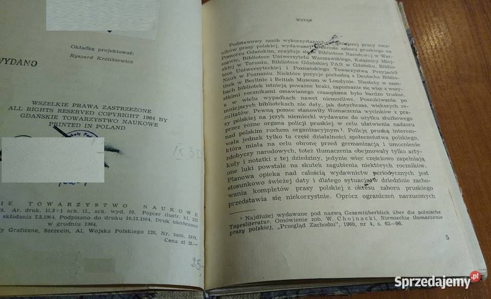 Z dziejów prasy polskiej na Pomorzu Gdańskim w Gdańsk