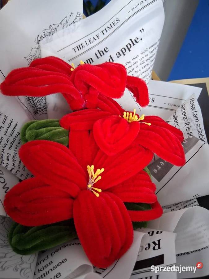 Bukiet lilii Rękodzieło podkarpackie Tyczyn