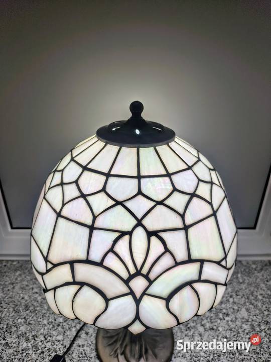 Tiffany lampa witrażowa stołowa nocna Zaręba