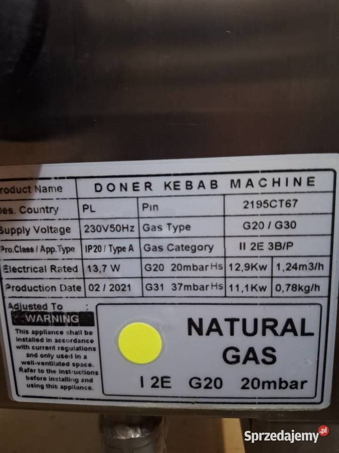 Opiekacz grill do kebaba podlaskie Nowodworce