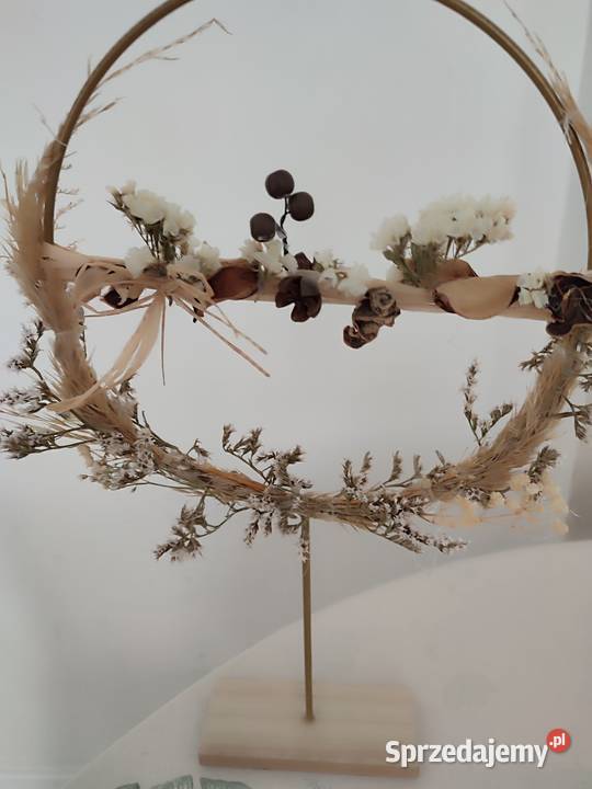 Dekoracja stojąca nowoczesna z nutą boho beżowy śląskie Sosnowiec sprzedam