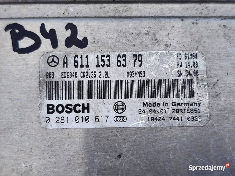 Mercedes Sprinter W901 W902 W903 W904 STEROWNIK Przemęt