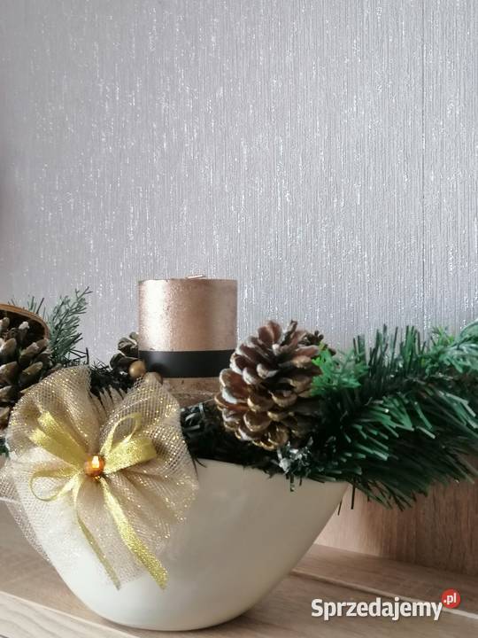 Kmpozycja świąteczna w naczyniu ceramicznym śląskie Katowice