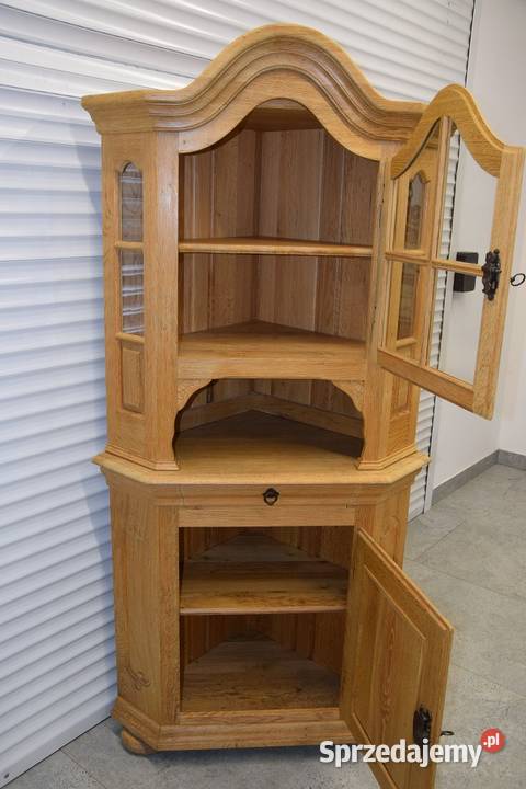 witryna narożna z drewna dębowego nowa warmińsko-mazurskie Olsztyn