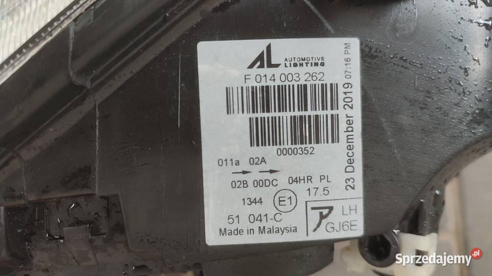 Lampa Mazda 6 lewa przednia Czarnków