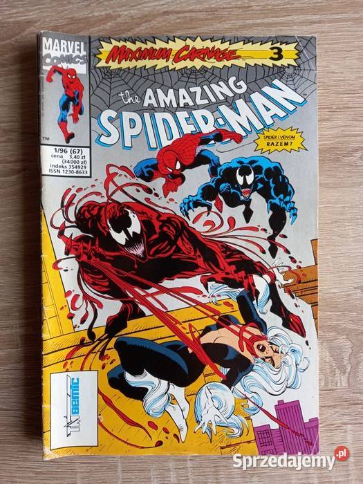 Kolekcjonerskie komiksy z lat 90tych SpiderMan Koszalin sprzedam